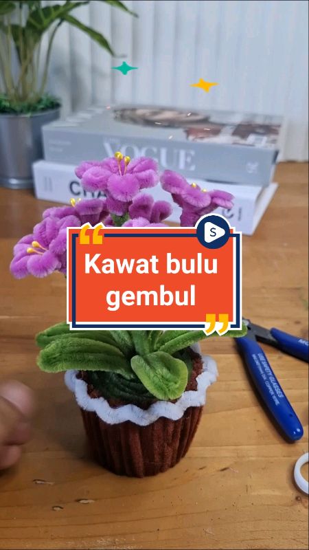 Yang suka DIY beli kawat bulu gembulnya dikeranjang aku ya!!! #kawatbulu #kawatbulumercy #bungakawatbulu #diybungakawatbulu #kawatbulugembul