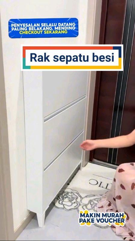 Rak sepatu besi#GakNyeselBeliIni #ViralDiShopeeVideo #SpillRacunShopee #ShopeeCOD