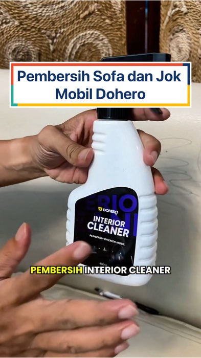 Dohero cairan Pembersih sofa dan interior jok mobil #pembersihsofa #dohero #GratisOngkirRP0 #GakNyeselBeliIni #ShopeeCOD #RacunShopee