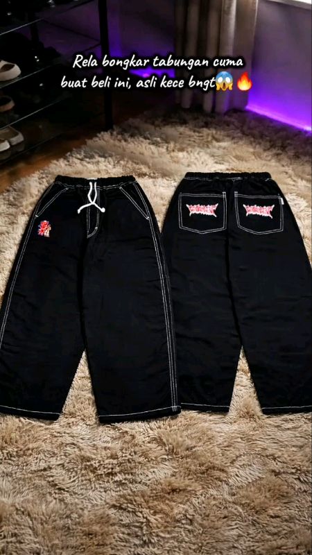 Baggy pants jeans denim🔥#SpillRacunShopee #OOTDFashionShopee #RacunShopee #Diskon50Persen #GratisOngkirRP0 #jeansdenim #jeansmurah #jeansoutfit #fypツ