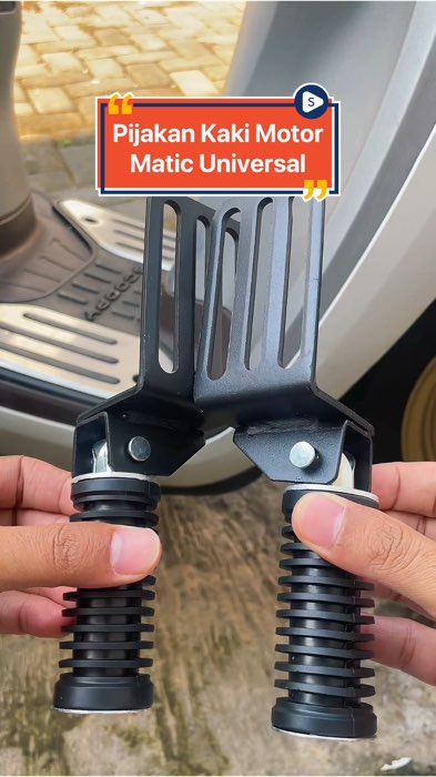 bawa barang ga pegel lagi, footstep tambahan buat motor Matic Universal #pijakankakimotormatic #footstepmotormatic #footstepmotor #footstepmat