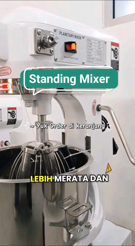 Standing Mixer suara halus hasil maksimal cocok untuk usaha bakery😍 #standingmixer #GakNyeselBeliIni #GratisOngkirRP0 #gratisongkir #ShopeeCOD #fyp