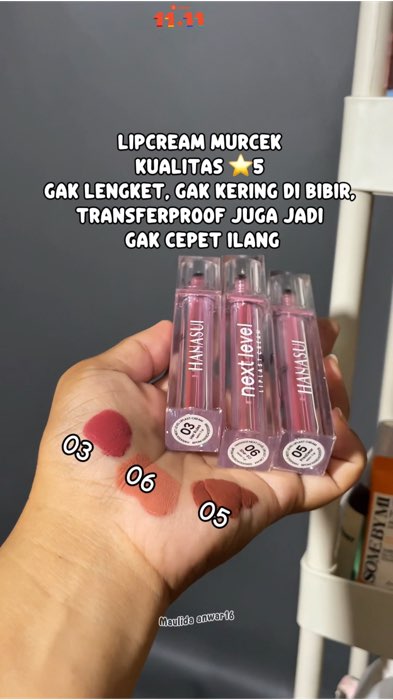 Lipcream murcek juara 🥇 #BeautyFest #DiskonShopeeVideo #diskongoldentick #ShopeeCOD #shopeehaul1111 #GratisOngkirRP0 #hanasuiliplastcreamnextlevel