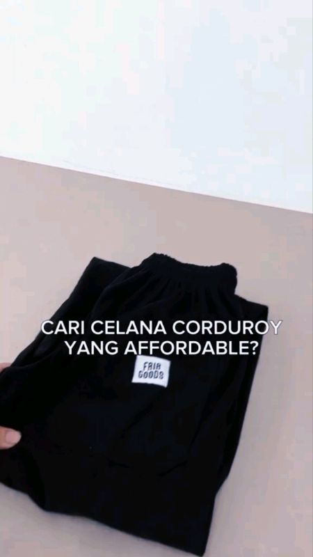 Celana Panjang Corduroy Black #ShopeeLook #RacunShopee #PromoNonStop #GratisOngkirRp0 #ShopeeCOD #fypシ #yukdiorder🤗😍😉