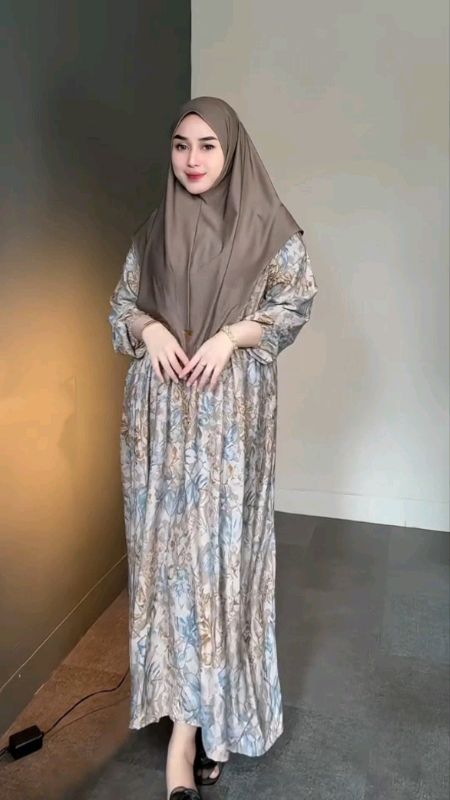 azura midi dress rayon motif#SpillBawaBerkah #fypppppppppppppp