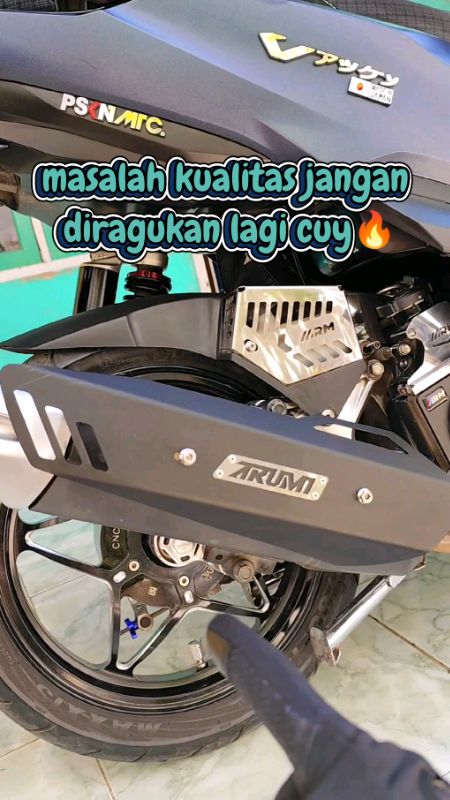 Tameng knalpot Anti patah ✨ #coverknalpot #coverknalpotvario #tamengknalpot #arumimotoparts #RacunShopee