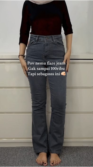 Cakeppp bgttttt #flarejeans #cutbrayjeans #ShopeeCOD #SpillRacunShopee #shopecod