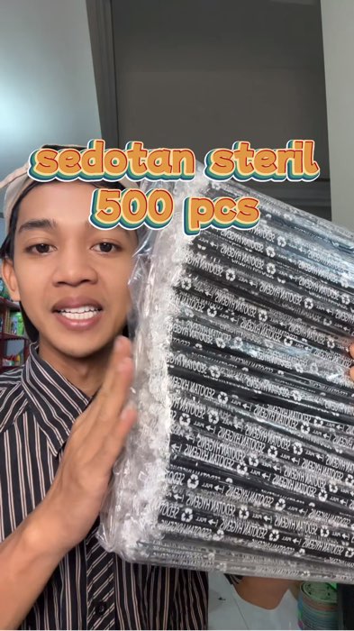 sedotan steril 500 pcs #sedotansteril #sedotan500pcs #RacunShopee #GratisOngkirRP0 #GakNyeselBeliIni #ViralDiShopeeVideo