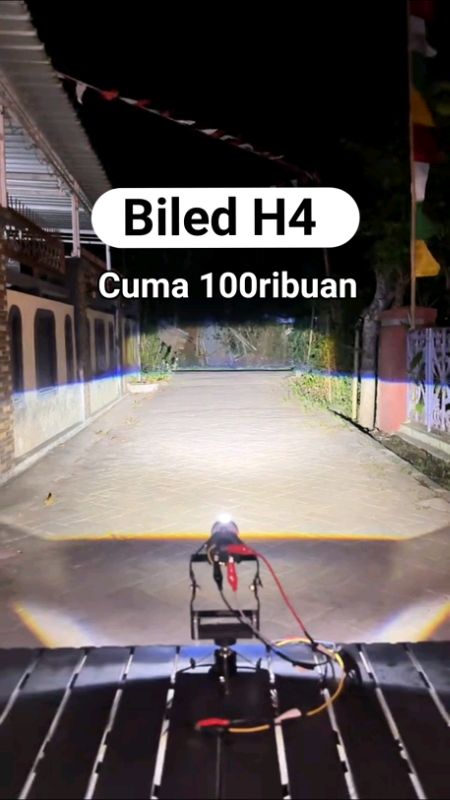 Biled blue lens h4#1212shopeebirthdaysale#shopee#biledprojector