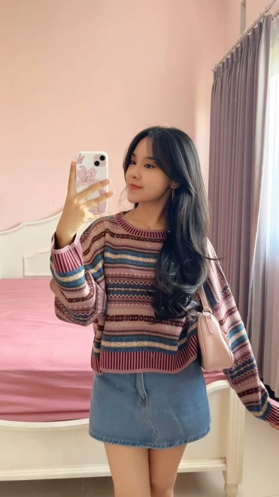 sweater fav akuu💗 lucu bgt!! #OOTDFashionShopee #OOTDFashionShopee #sweater #sweaterrajut #sweaterwanita #sweateroversize