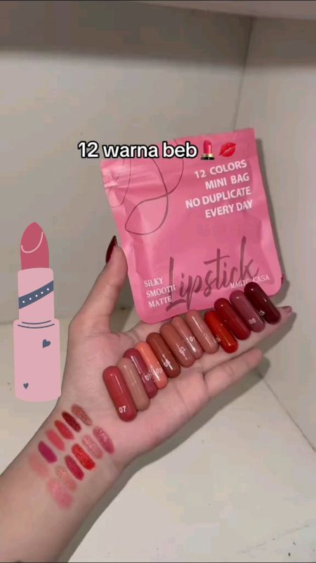 12pcs lipstik matte set lip matte #lipstikviral #lipstick #lipstikmurah #SpillRacunShopee #ShopeeFashionHaul #ShopeeLook #ShopeeCOD #ShopeeHaul