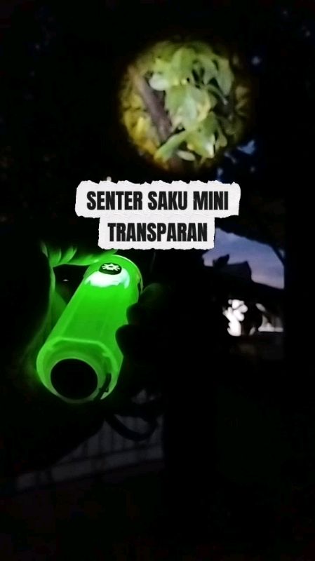 SENTER SAKU MINI TRANSPARAN MULTIFUNGSI 8 MODE PENCAHAYAAN RECHARGER #senter #sentertransparan #senterpalingterang #sentermini #RacunShopee