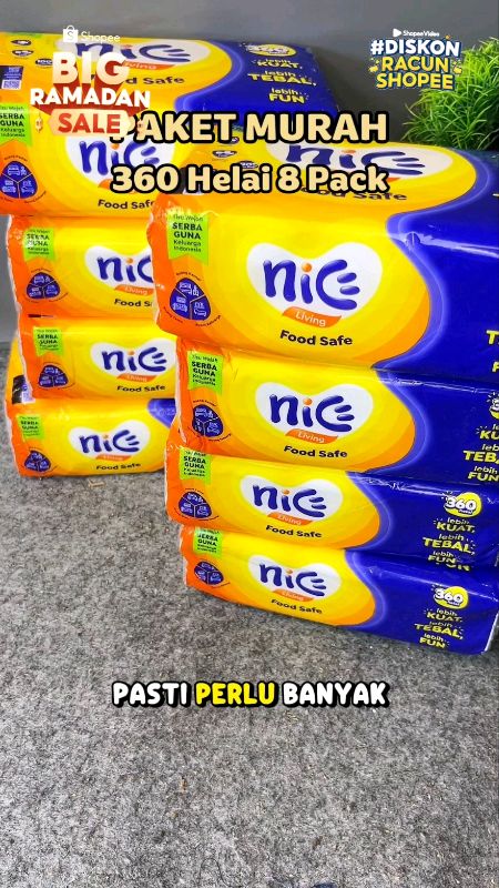 Paket murah Tisu Nice #tisu #tisumurah #tisunice #tisufoodsafe #Diskon40RB #Diskon30RB #Diskon50Persen #ShopeeCOD #PromoNonStop #RacunShopee #CODinApa