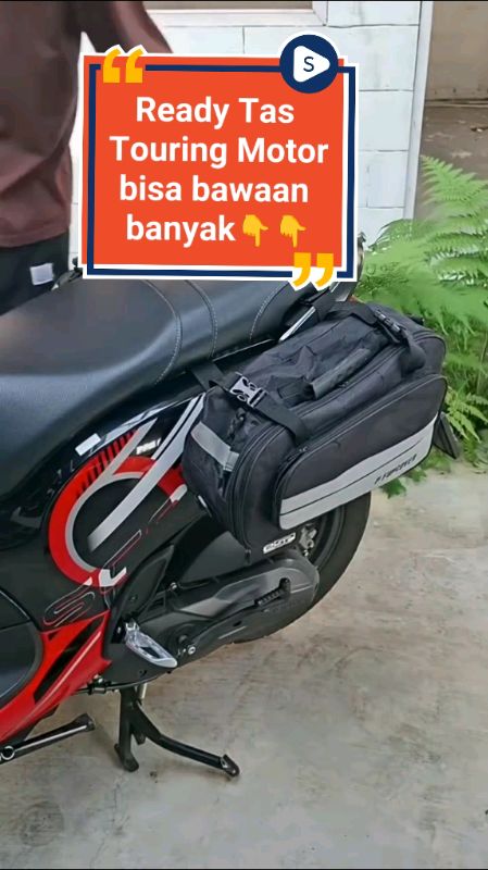 Ready Tas Touring Motor bisa bawaan banyak👆👆 #tastouring #reels #fyp #shopeevideo #viral #shopmaster #RacunShopee