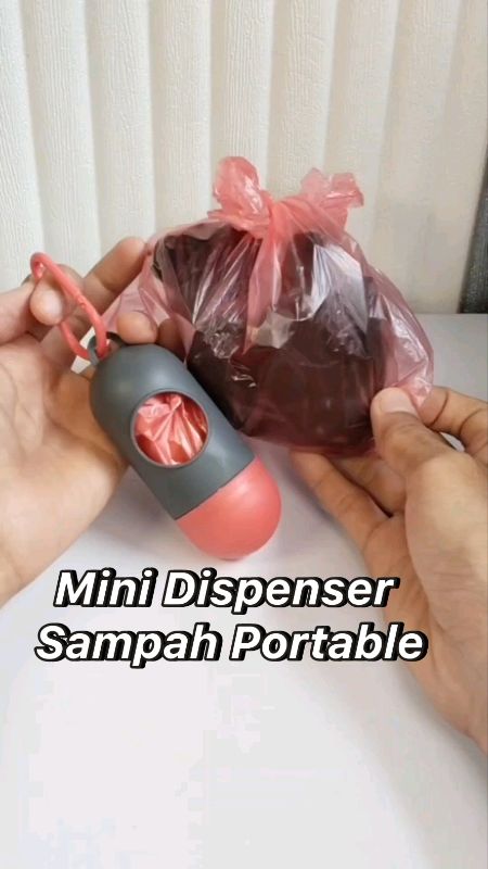 dispenser kantong plastik sampah mini portable serbaguna #dispensersampah #poopbag #poopbagtravel #plastiksampah #RacunShopee #SpillRacunShopee