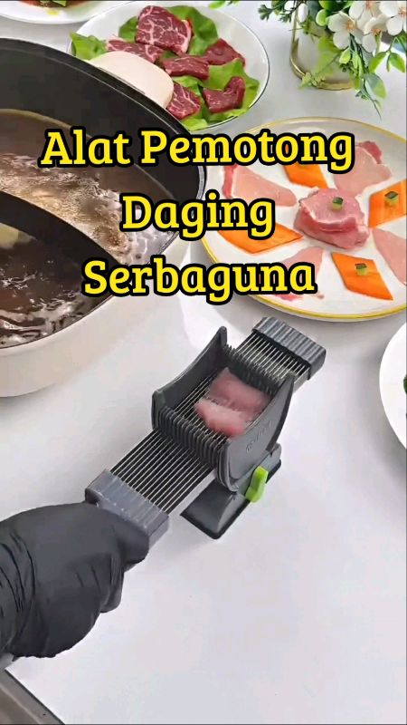 Alat pemotong daging multifungsi #alatpemotongdaging #slicerdaging #RacunShopee #SpillRacunShopee