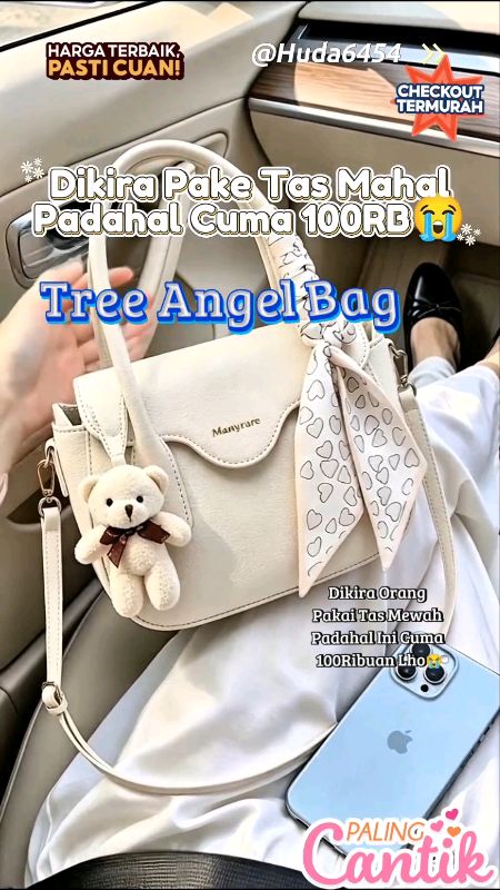 Tas Mewah Kok Murah😭#taswanita#tasselempang#slingbag#handbag#threeangelbag#tasmewah#RacunShopee#GratisOngkirRP0#Diskon50Persen#bismillahfyp#viral#fyp