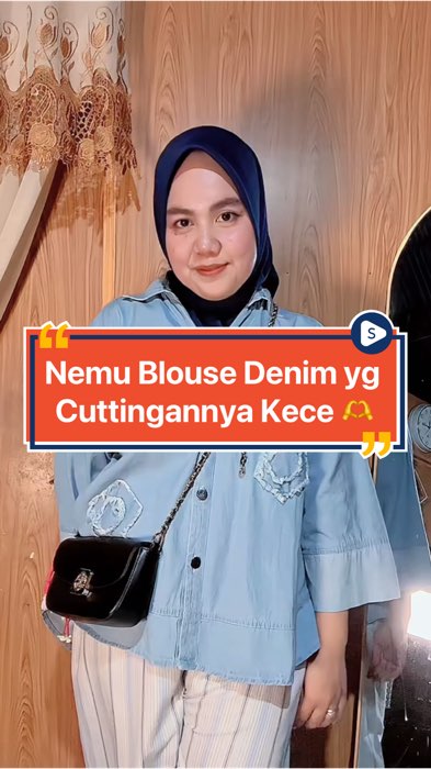 Nyesel kalau nggak beli #blousewanita #blousedenim #RacunShopee #RacunShopeeCheck #ShopeeFashionHaul #shopeevideo