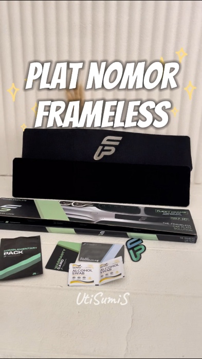 Plat nomor mobil frameless ubah tampilan jadi clean look #framelessplate #platnomorframless #cleanlookwithframelessplate #platnoframeless #RacunShopee