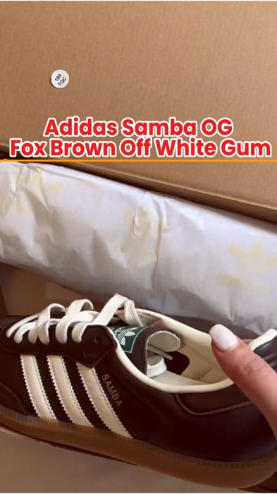 Adidas Samba OG Fox Brown Off White Gum