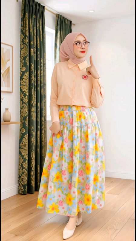 Set Kemeja & Rok #oneset #setelanwanita #setrok
