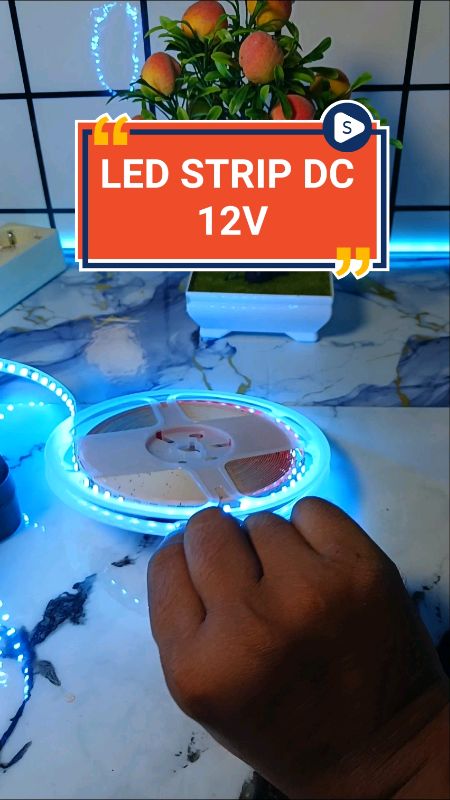 lampu led strip dc 12V #lampuledstripselang #LEDstripDc12VoltOke #ledstriplight #shopeevideo #ShopeeCOD #fyp