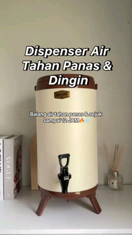 Dispenser air panas & sejuk tahan 12 jam 🔥❄️ Cocok buat acara, tamu, atau stok harian. Praktis & estetik di meja! #BalangAir #DispenserAir #TermosAir