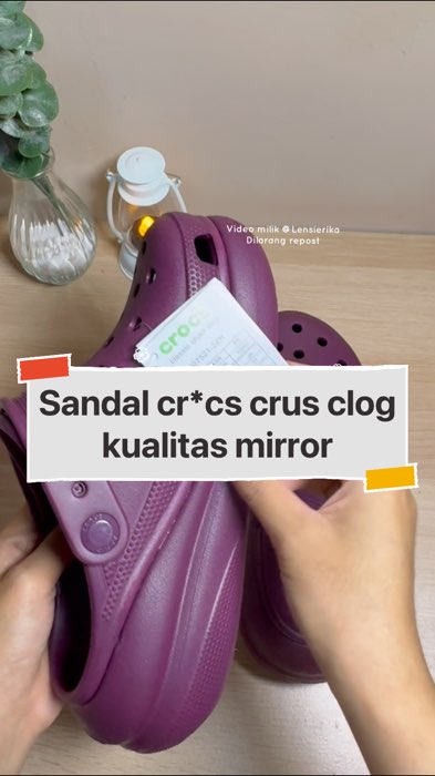 Harga murce udah dapet sendal crcs like orai.. #sandalwanita #sandalkaret #crocssandals #sandalcrocs #sandalcrocsmurah ##sandalcrushclog #sandalwedges