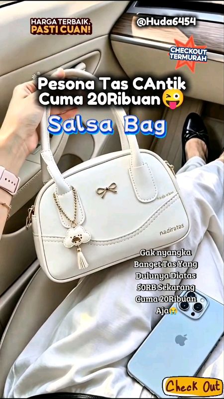 Salsa Bag Tas Lucu🥰RacunShopee#GratisOngkirRP0#Diskon50Persen#bismillahfyp#taswanita#fashionwanita#ShopeeFashionHaul#tasselempang#handbag#slingbag