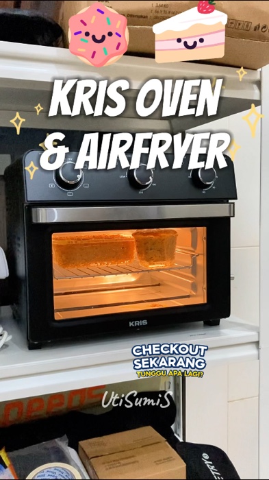 Oven air fryer Kris multifungsi #oven #airfryer #ovenairfryer #ovenmultifungsi #RacunShopee #SpillBawaBerkah #PromoNonStop #airfryeroven #ovenkris