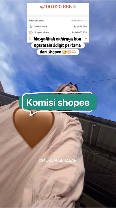 Yang belum ngerasain semoga cepet ngerasain juga ya , tetep semangat??? #komisishopeeafiliate #babyarsyira #merisapspitasari