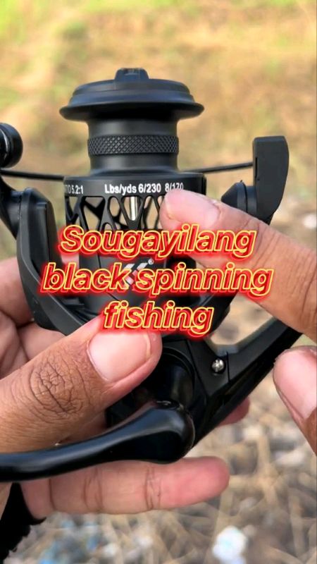 Sougayilang black spinning fishing #RacunShopee #reelpancing #fishing #reel