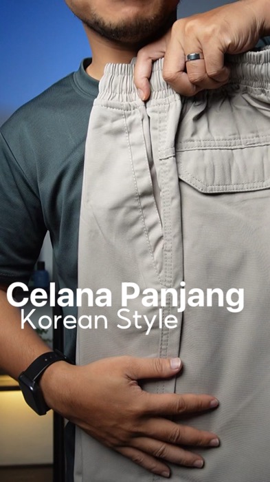 Celan panjang korean style #GratisOngkirRP0 #ViralDiShopeeVideo #RacunShopee #celanapanjang #celanapria #celanapanjangpria