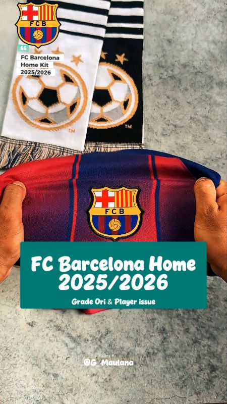 Barcelona Home 2026 #barca #jerseybarca #barcelona #kaosbarcelona #fcbarcelona #kaosbola #belisemuadishopee #RacunShopeeCheck #FashiondiShopee #Shopee