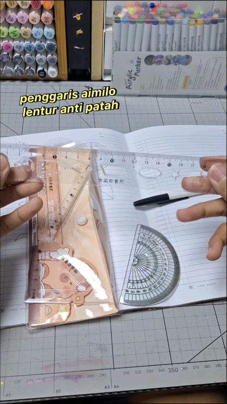 penggaris anti patah cuy, lentur dan abadi.. #penggarislentur #Antipatah #penggaris #aimilo