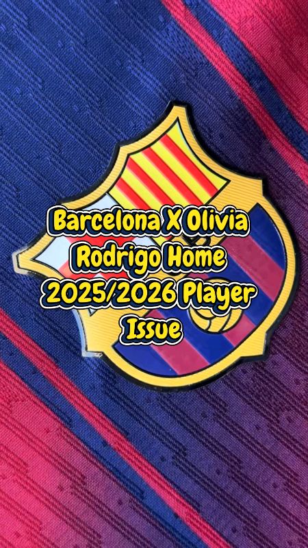 Review Jersey Barcelona X Olivia Rodrigo Home musim 2025/2026 Player Issue dengan nameset Lamine Yamal #barcelona #oliviarodrigo #RacunShopee #nike