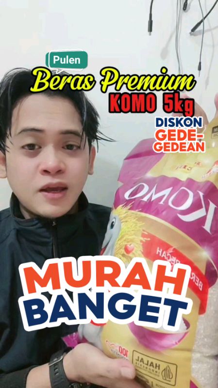 Beras Pulen KOMO 5Kg | ada Diskon - Voucher - Gratis Ongkir #beraskomo #beras5kg #beraspulen #beraspremium #BerasMurah #Beras #komo5kg #berasenak