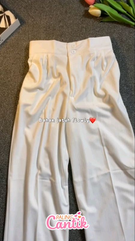 Celana Kulot Highwaist Jennie Pants Knit Premium Loose Cullote Pants Wanita Panjang Kekinian 3412#ViralDiShopeeVideo #ShopeeLook #RacunShopee