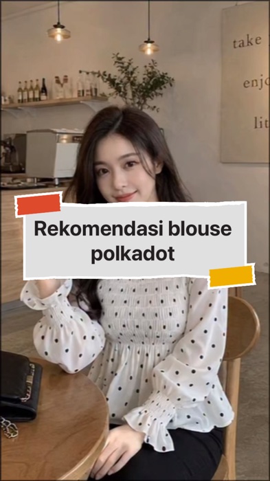 Blouse Polkadot Lengan Panjang Atasan Wanita Motif Polka Baju Kerut #RacunShopeeCheck #OOTDFashionShopee #ViralDiShopeeVideo #GratisOngkirRP0