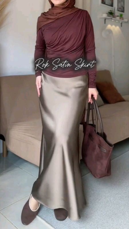 Rok Satin Skirt Premium #GakNyeselBeliIni #TermurahDiShopee #ViralDiShopeeVideo #DiskonRacunShopee #RacunShopee