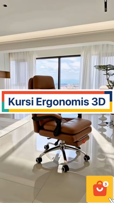 Kursi Ergonomis 3D#RacunShopee#GratisOngkirRP0#ViralDiShopeeVideo#shopeevideo#fyp#viral#ShopeeLook#ShopeeCOD#RacunShopee#shopeevideo