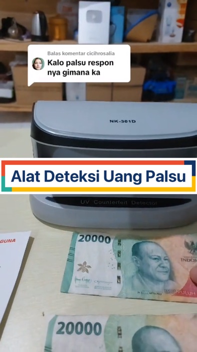 Alat Deteksi Uang Palsu#RacunShopee#GratisOngkirRP0#ViralDiShopeeVideo#shopeevideo#fyp#viral#ShopeeLook#ShopeeCOD#RacunShopee#shopeevideo
