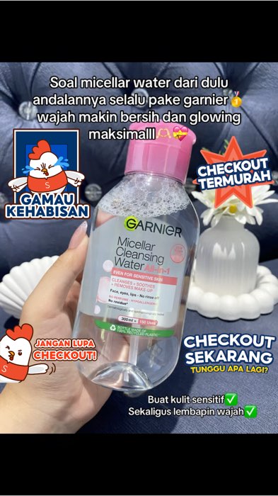 @garnierindonesia #micellarwater #RacunShopee #SpillRacunShopee #ViralDiShopeeVideo #SpillBawaBerkah #shopeevideo #DiskonRacunShopee #fyp #fypシ #viral