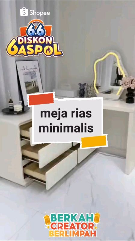 #fyp #fypシ #mejarias #mejabelajar #mejakerja #mejariasminimalis #mejakerjaminimalis #RacunShopee #gratisongkir #shopeevideo
