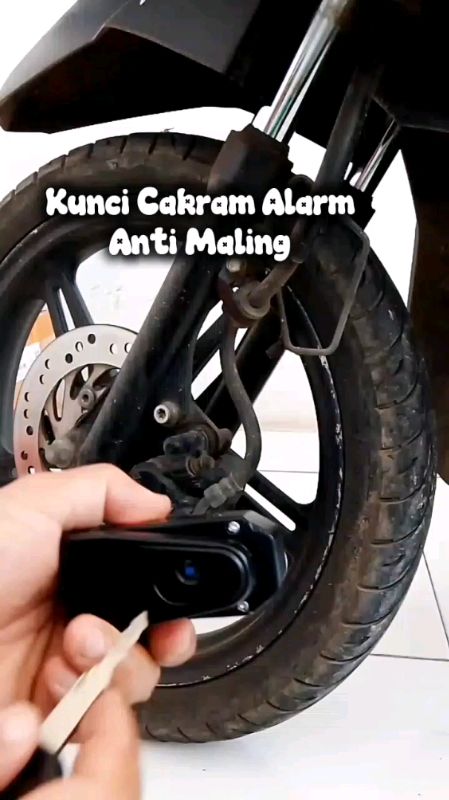 Disc Lock With Alarm #gembokantimaling #kuncialarmmotor #videofypシ #seorangaffliliate