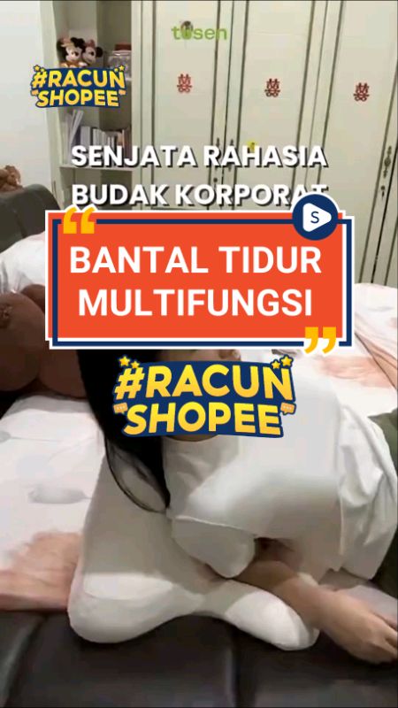 BANTAL TIDUR MULTIFUNGSI #bantal #bantalmultifungsi #bantalsantai #belidisini #shopee #shopeevideo #RacunShopee #fyp