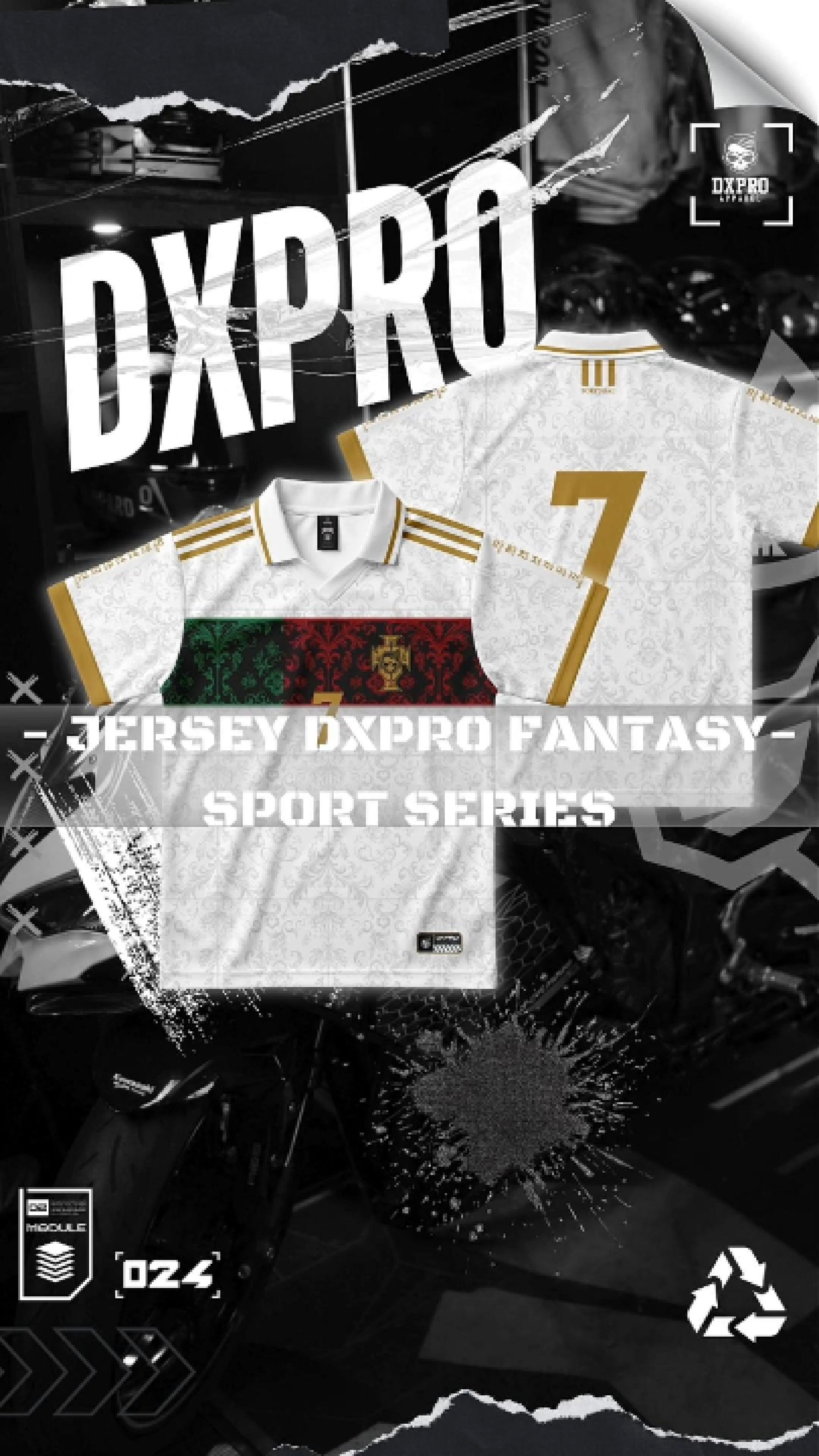 DXPRO Jersey Fantasy White Series, cocok buat nobar sampai outfit harian! #dxproapparel #dxpro #OOTDFashionShopee #RacunShopee