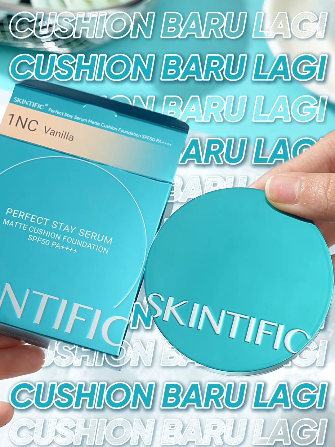 Rilis 5PM 21 Mei! | NEW CUSHION LAUNCH! Tahan Minyak 10 Jam, Hasil Finish Matte Lembut  #skintific #cushion