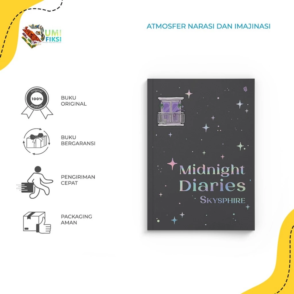 Buku Novel Midnight Diaries - Bukune - Skysphire - Bumi Fiksi