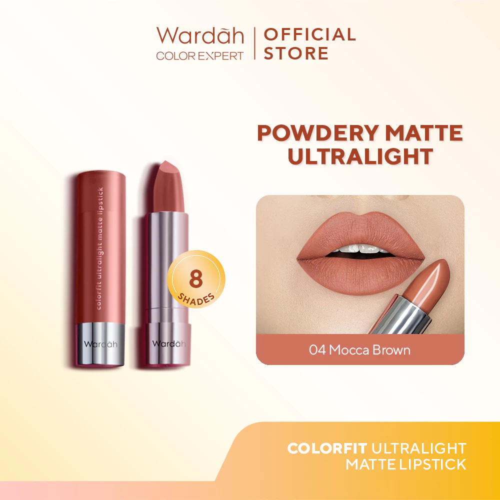 Wardah Colorfit Ultralight Matte Lipstick - Ringan, Nyaman dan Lembut di Bibir - Pigmented